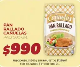 Supermercados Vea Cañuelas pan rallado oferta