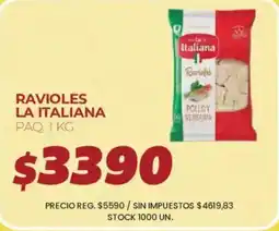 Supermercados Vea La italiana ravioles oferta