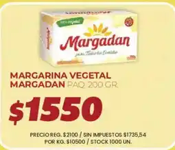 Supermercados Vea Margadan margarina vegetal oferta