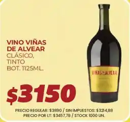 Supermercados Vea Viñas de alvear vino clásico, tinto oferta