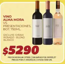 Supermercados Vea Alma mora vino oferta