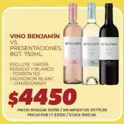 Supermercados Vea Vino benjamín oferta
