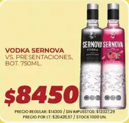 Supermercados Vea Sernova vodka oferta