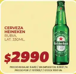 Supermercados Vea Heineken cerveza rubia oferta