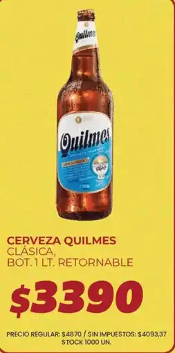 Supermercados Vea Quilmes cerveza clásica oferta