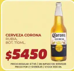 Supermercados Vea Corona cerveza oferta