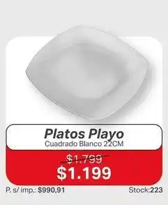 Ferniplast Platos playo oferta