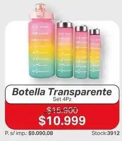 Ferniplast Botella transparente oferta