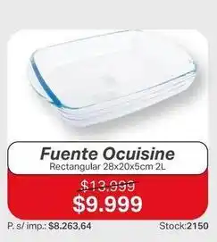 Ferniplast Fuente rectangular oferta