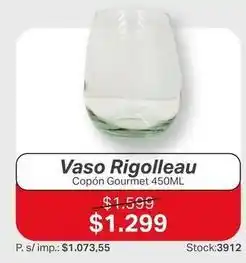 Ferniplast Rigolleau - vaso copón gourmet 450ml oferta