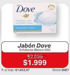 Ferniplast Dove - jabón exfoliante blanco oferta