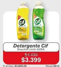 Ferniplast Cif - detergente bioactive limón oferta