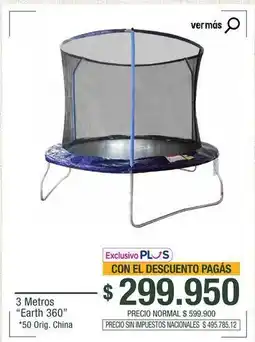 La Anonima Trampoline 3 metros earth 360 oferta