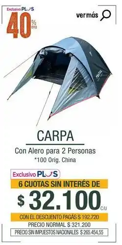 La Anonima Carpa oferta