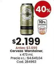 Coto Warsteiner - cerveza pilsen oferta