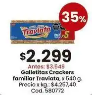 Coto Traviata - galletitas crackers familiar oferta