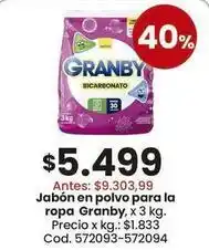 Coto Granby - jabón en polvo oferta