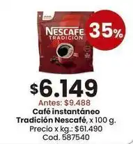 Coto Nescafé - café instantáneo tradición, x 100 g oferta