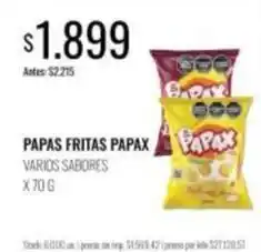 Supermercados Tadicor Papas fritas oferta