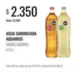 Supermercados Tadicor Aquarius - agua saborizada oferta