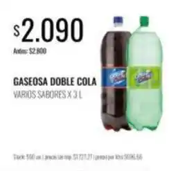 Supermercados Tadicor Gaseosa doble cola oferta