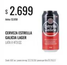 Supermercados Tadicor Estrella - cerveza lager lata oferta