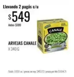 Supermercados Tadicor Canale - arvejas oferta