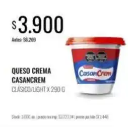 Supermercados Tadicor Casancrem - queso crema clásico/light oferta