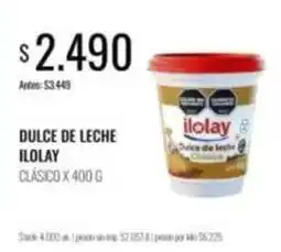 Supermercados Tadicor Ilolay - dulce de leche clásico oferta