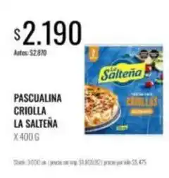 Supermercados Tadicor La salteña - pascualina criolla oferta