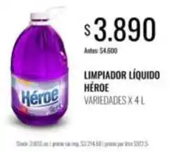 Supermercados Tadicor Limpiador líquido oferta