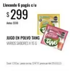 Supermercados Tadicor Tang - jugo en polvo oferta