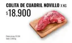 Supermercados Tadicor Colita de cuadril novillo oferta