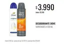Supermercados Tadicor Dove - desodorante oferta