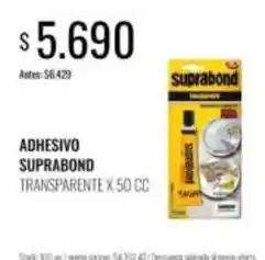 Supermercados Tadicor Adhesivo transparente oferta