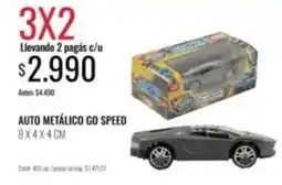 Supermercados Tadicor Speed - auto metálico go speed 8x4x4 cm oferta