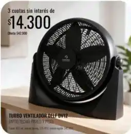 Supermercados Tadicor Turbo ventilador delf ov12 oferta