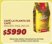 Supermercados Vea La planta de café - café molido oferta