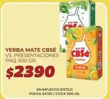 Supermercados Vea Cbse - yerba mate oferta