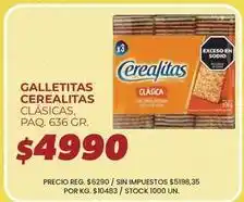 Supermercados Vea Cerealitas - galletitas cerealitas clasicas oferta