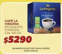 Supermercados Vea La virginia - café torrado en saquitos oferta