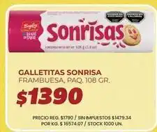 Supermercados Vea Bagley - galletitas sonrisa frambuesa oferta