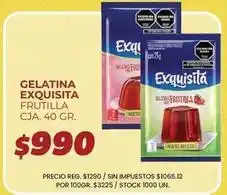 Supermercados Vea Exquisita - gelatina frutilla oferta