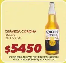 Supermercados Vea Corona - cerveza rubia oferta