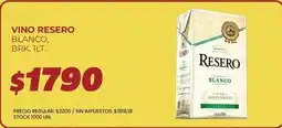 Supermercados Vea Resero - vino reservo blanco oferta