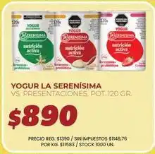 Supermercados Vea La serenísima - yogur oferta