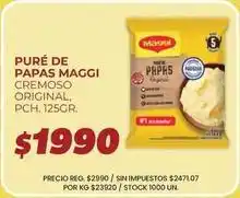 Supermercados Vea Maggi - puré de papas cremoso original oferta