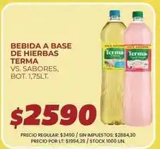 Supermercados Vea Terma - bebida a base de hierbas oferta