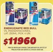 Supermercados Vea Red bull - energizante oferta