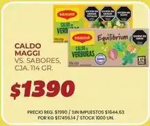 Supermercados Vea Maggi - caldo de verduras oferta